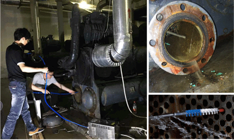 may-ve-sinh-danh-ong-condensor-chiller