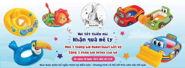 CTKM tháng 5: “Vui tết thiếu nhi, nhận quà mê ly” cùng tã giấy Momo Rabbit