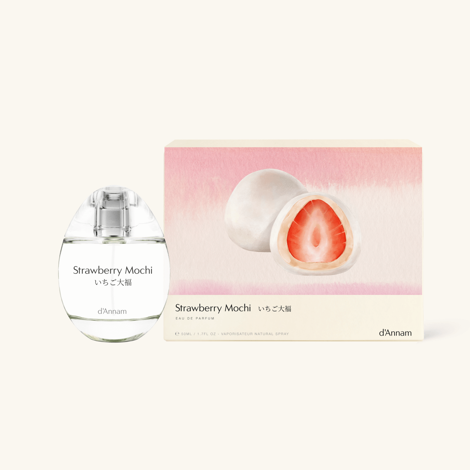 Nước hoa d’Annam Strawberry Mochi – Hương bánh mochi ngọt lành dưới tán hoa anh đào
