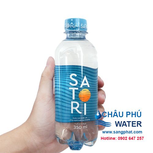 Hình ảnh chai nước satori 350ml trên thị trường