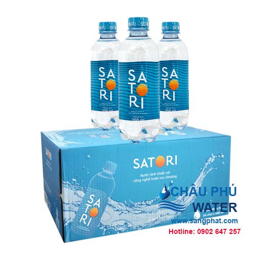 1 thùng nước suối satori 350ml 24 chai chỉ 86.000 đ