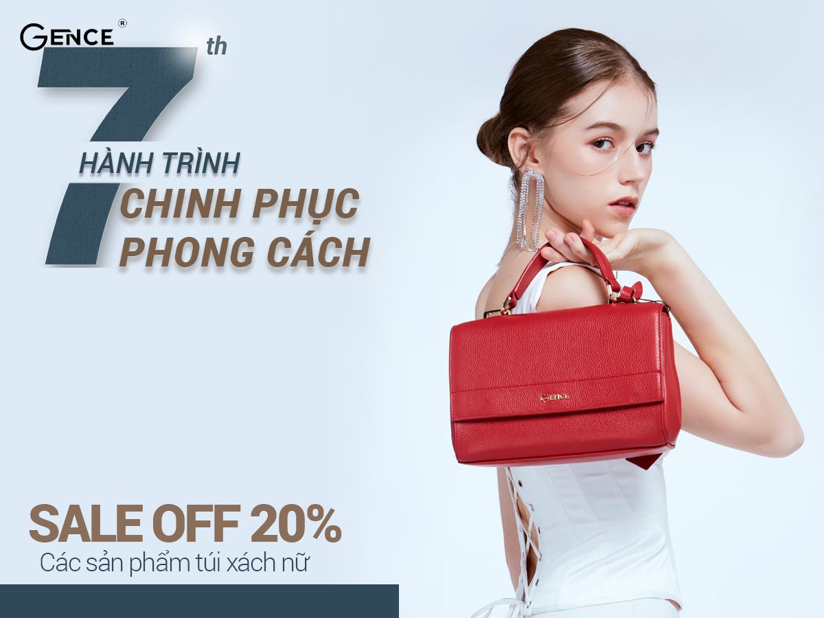 Túi xách nữ Gence giảm giá 20%