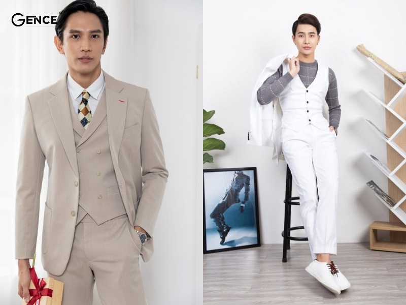 Áo gile nam cùng blazer cho ngày thu se lạnh