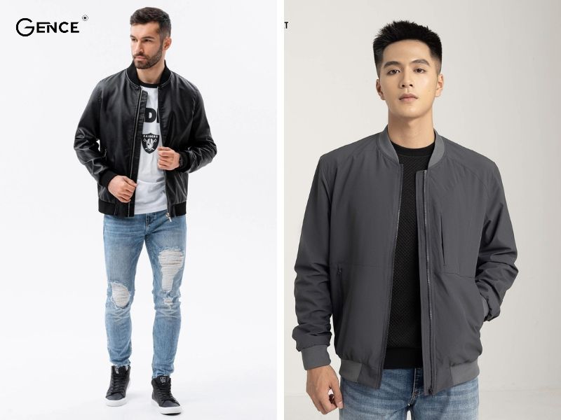 Áo nỉ, áo bomber và quần jean cho mùa đông ấm áp