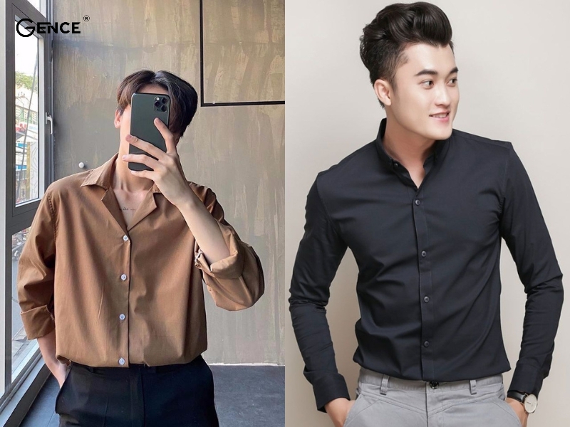 Áo sơ mi có form vừa hoặc rộng hơn một size để dễ dàng hoạt động