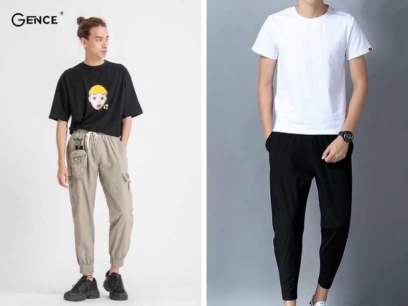 Áo thun và quần jogger mang đến phong cách trẻ trung