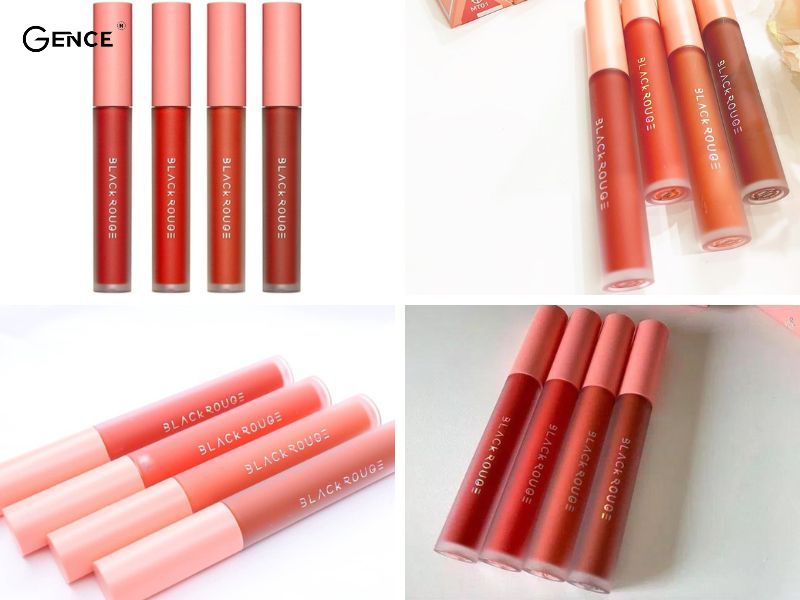 Bảng màu son Black Rouge Powder Proof Matte Tint có 4 màu