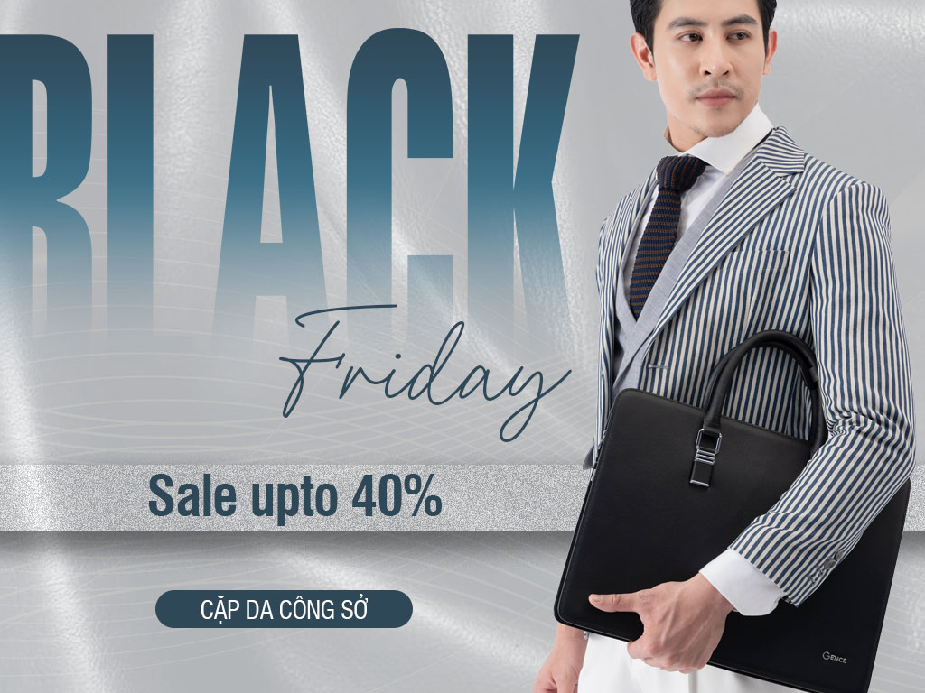 Deal hời với phụ kiện cặp da nam cao cấp sale 40%