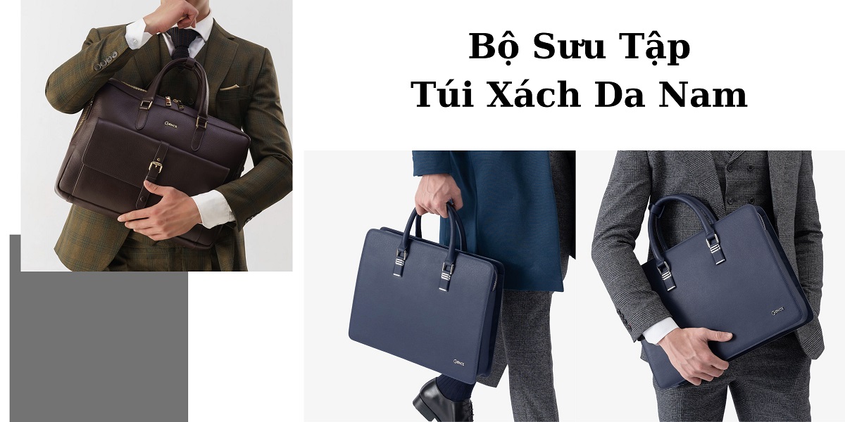 Bộ sưu tập phụ kiện thời trang cao cấp - túi xách da nam Gence