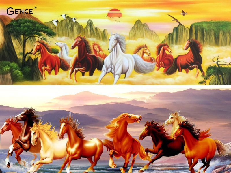 Bức tranh bát mã thẩm mỹ