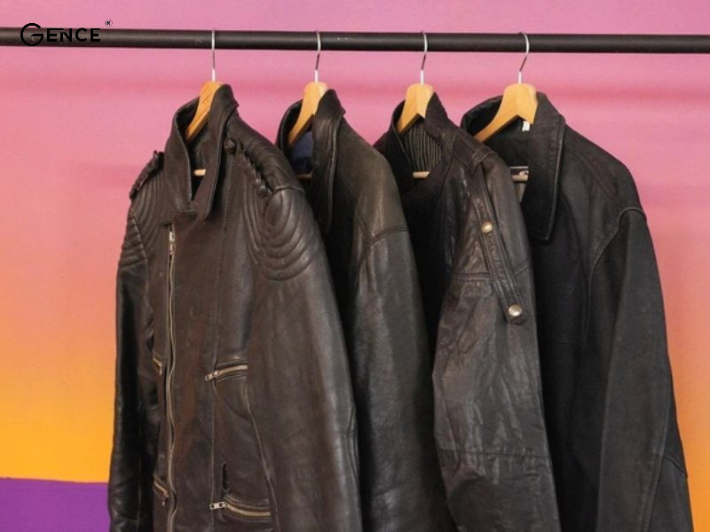 Sử dụng móc gỗ để giữ form dáng áo da