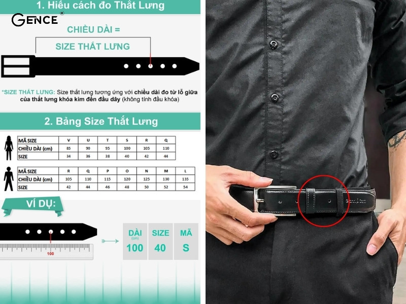 Lựa chọn độ dài phù hợp trong cách đeo thắt lưng nam