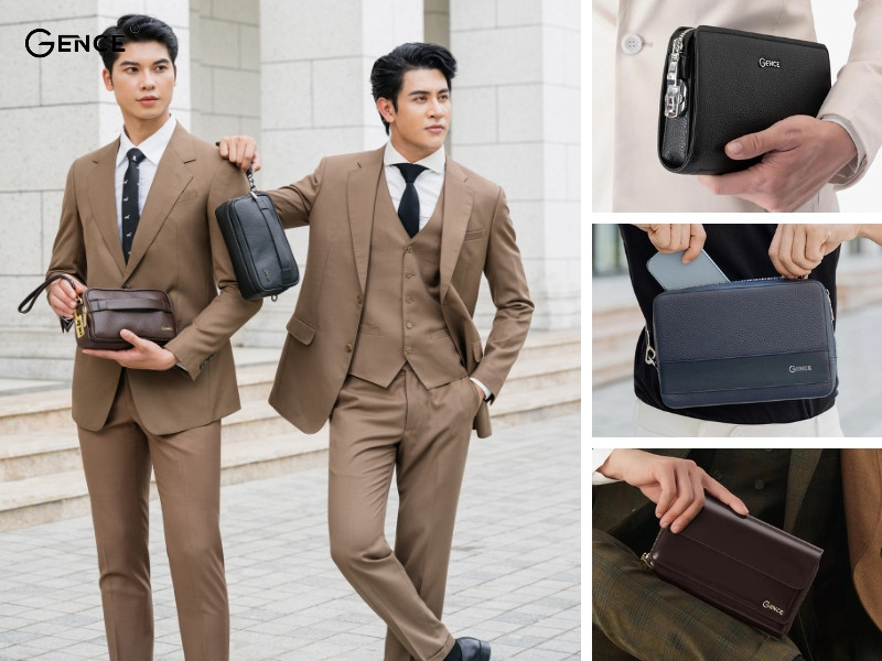 Ví cầm tay nam đem lại sự sang trọng, lịch thiệp