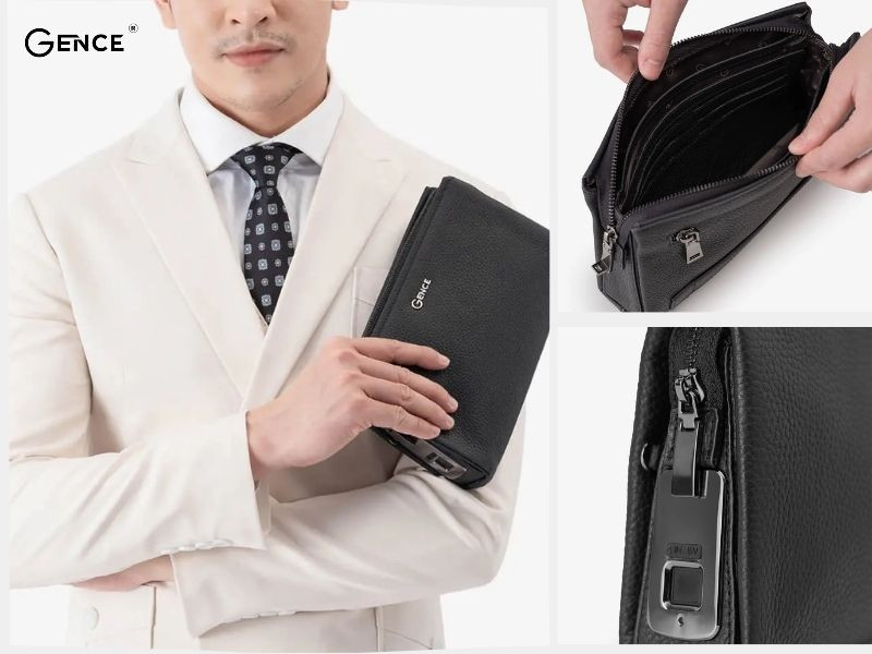 RB06 khóa vân tay da bò vân Togo