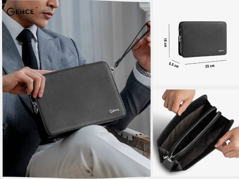 CK14 màu đen da bò Taiga