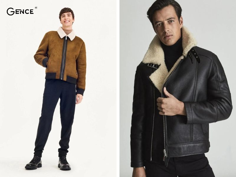 Áo khoác Shearling thiết kế giữ ấm trong thời tiết lạnh