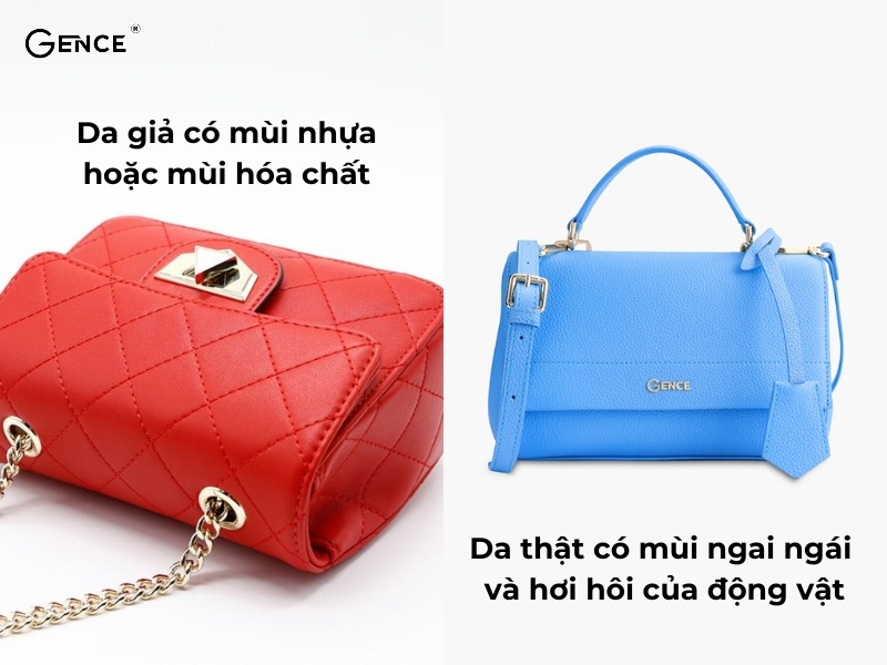 Phân biệt da thật và giả da qua mùi