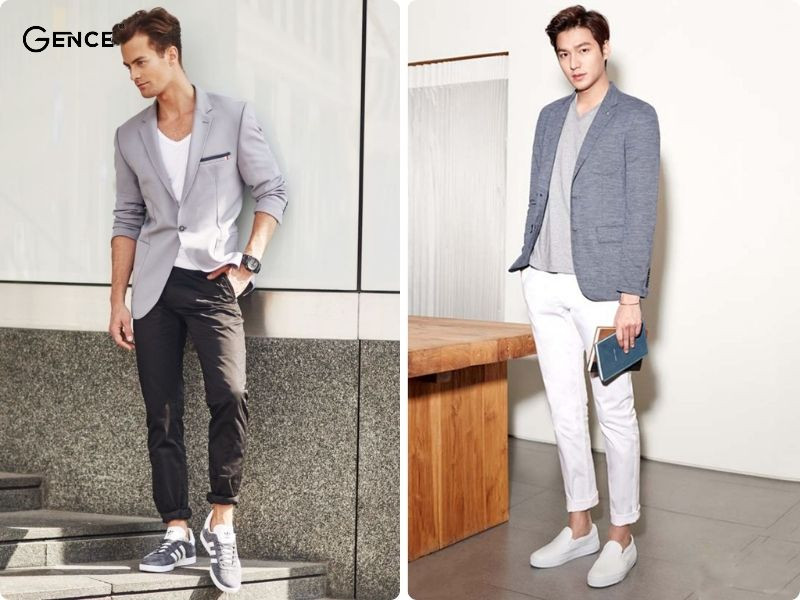 Lựa chọn quần tây và quần jean phối cùng outfit