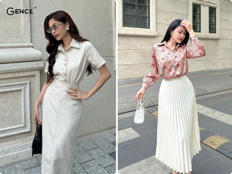 Outfit công sở nữ tính, thanh lịch và thời trang