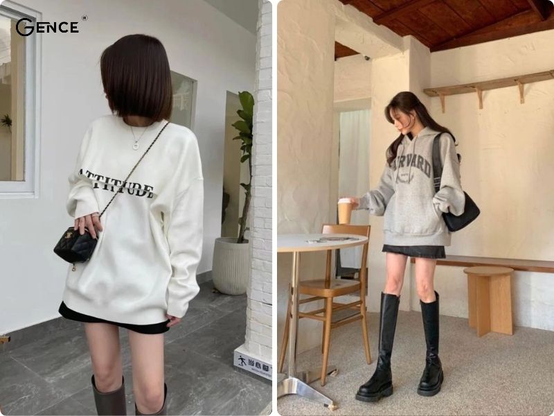 Lên đồ phong cách trẻ trung với giày boot cổ cao