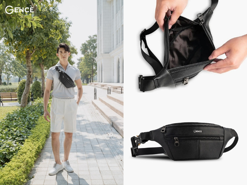 Túi đeo chéo nam TZ01 da bò Mill