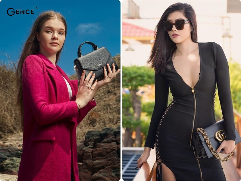 Phối đồ với túi xách màu đen theo đa dạng style