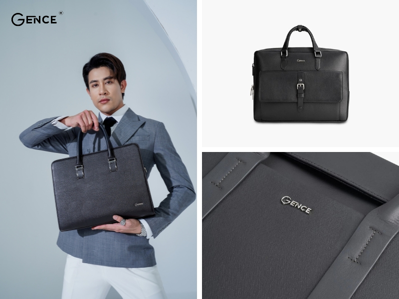 Cặp đi làm cho nam thiết kế vân tại Gence