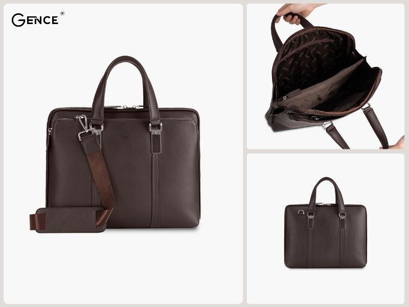 GCE26 màu nâu da bò Swift khóa kéo