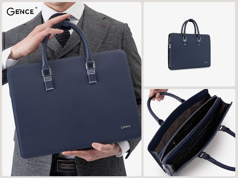 CGL07 da bò vân Taiga màu xanh khóa số hông