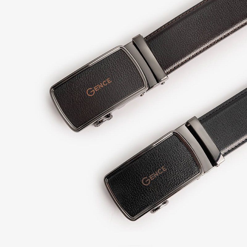 Chất liệu da bò xịn làm dây lưng nam công sở LG07 Gence
