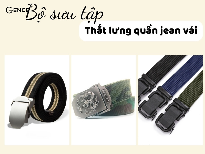 Thắt lưng vải phù hợp với những chàng trai trẻ, cá tính