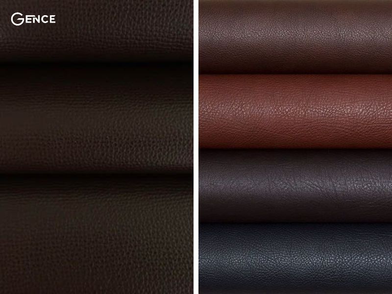 Da bò Crossgrain và da Saffiano khác nhau ở vân da