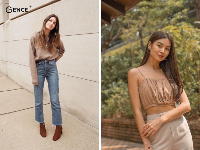 Da ngăm đen dễ phối đồ cùng màu trung tính