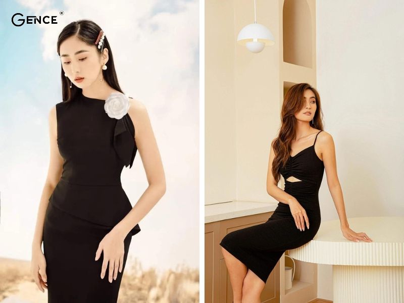 Đầm đen ôm body thu hút ánh nhìn trong bữa tiệc