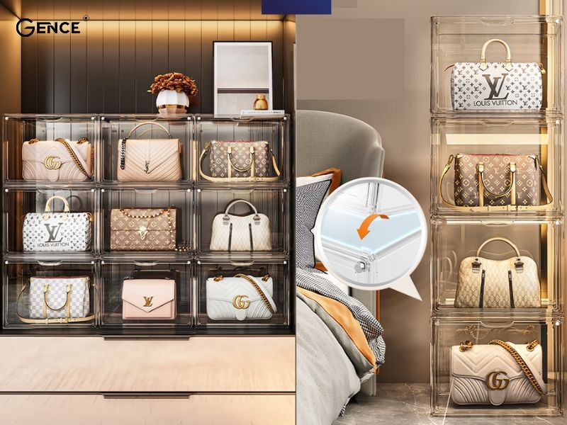 Để túi da màu trắng trong tủ là tốt nhất