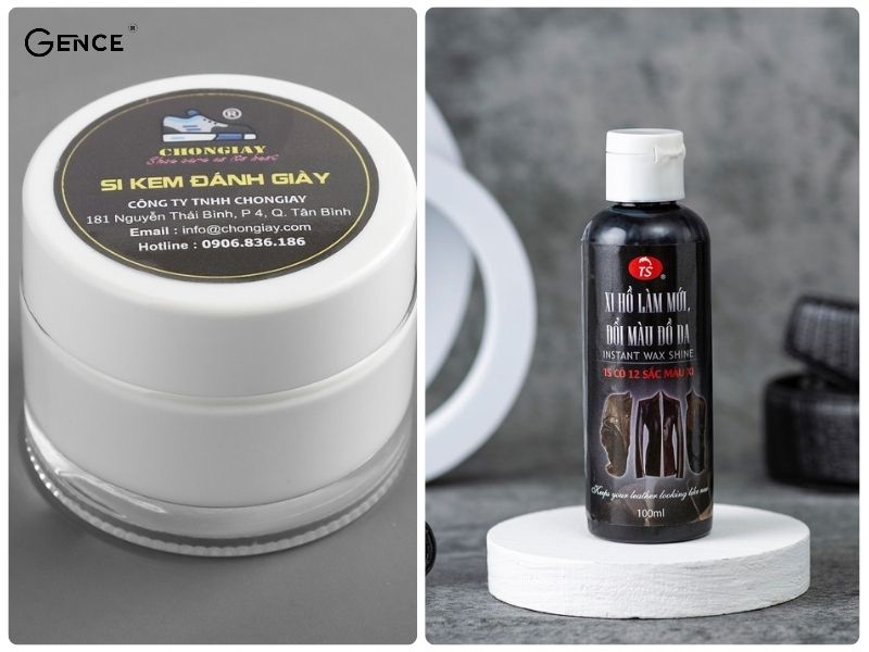 Dùng xi đánh giày không màu làm mềm da bò
