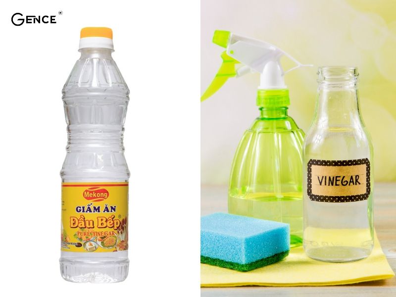 Giấm giúp làm sạch giày da lộn hiệu quả