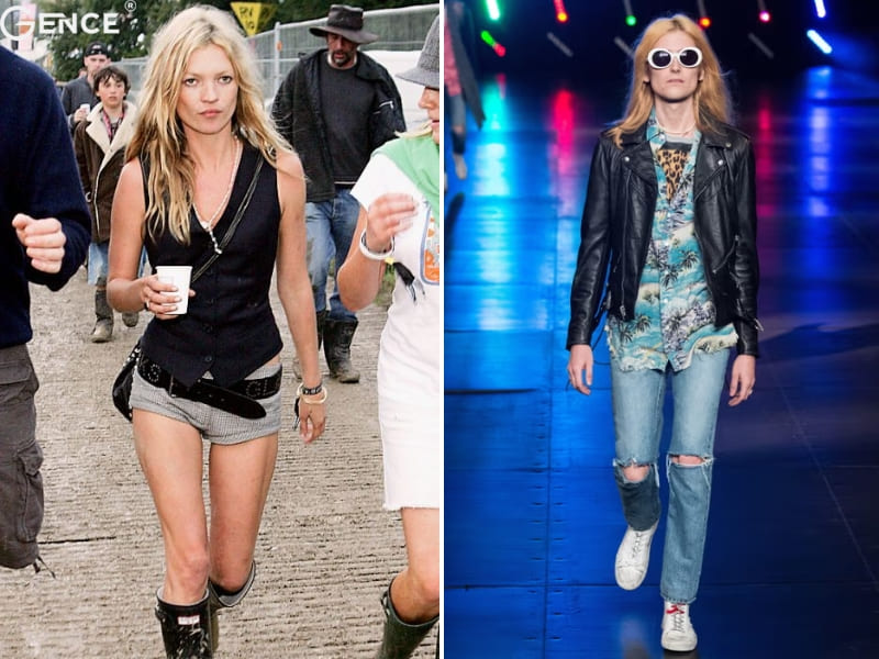 Phong cách thời trang Grunge được nhiều ca sĩ nổi tiếng bấy giờ lăng xê