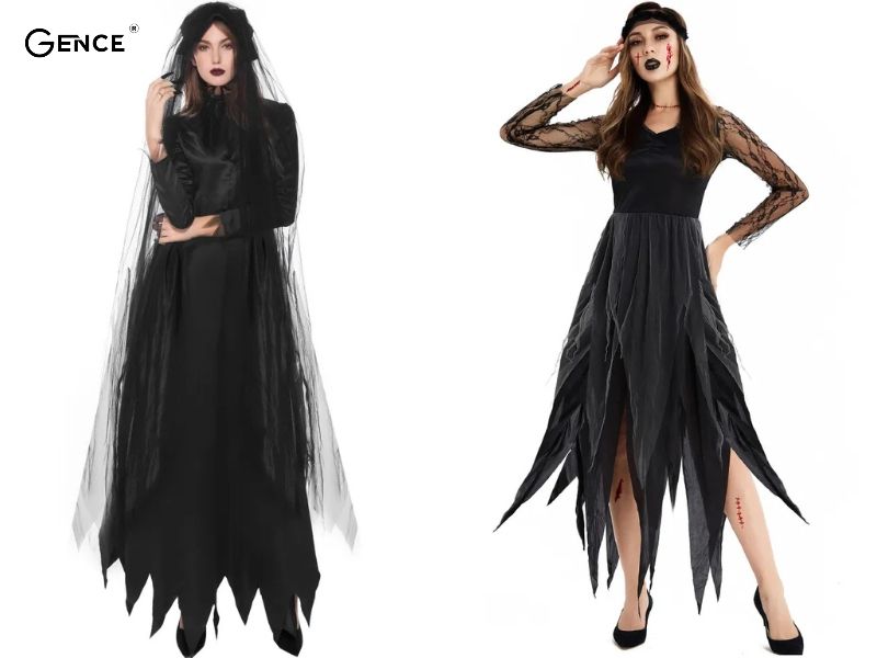 Hóa trang thành cô dâu ma kinh dị cho bạn nữ