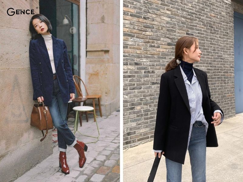 Áo blazer và jumper tạo nên diện mạo chuyên nghiệp, thời trang