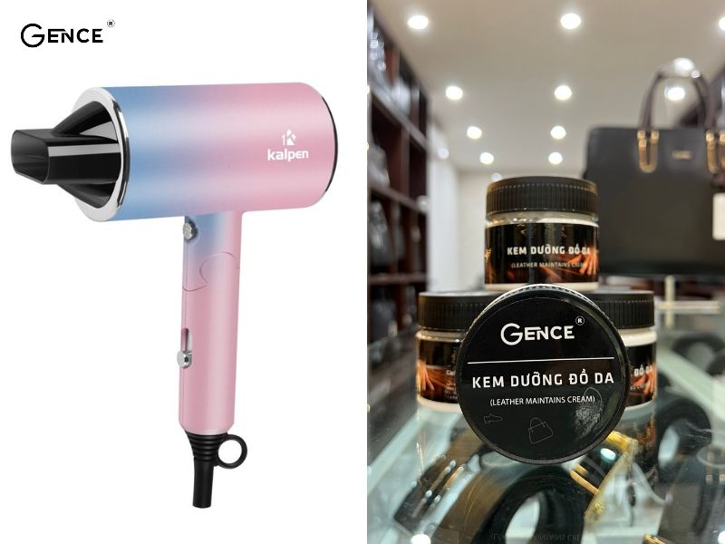 Kết hợp kem dưỡng ẩm và máy sấy tóc làm mềm áo da