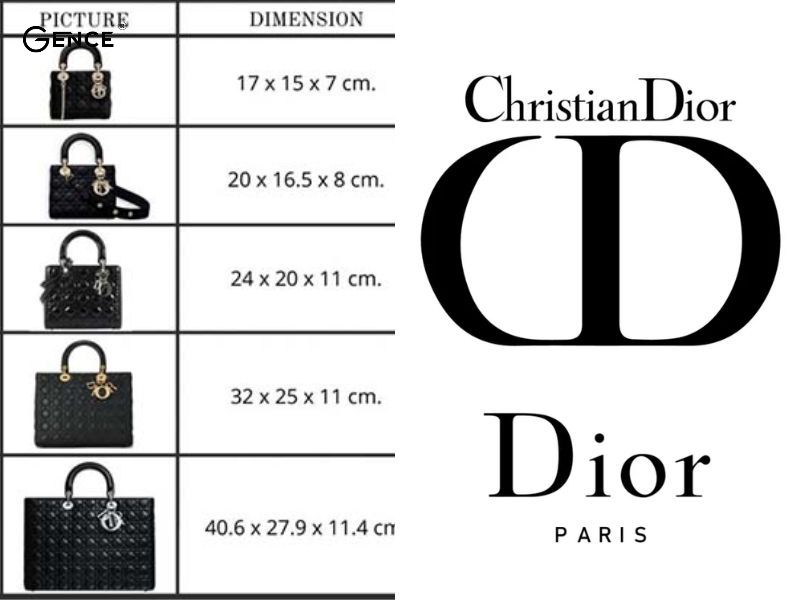 Kích thước túi xách Dior hoàn hảo từng chi tiết