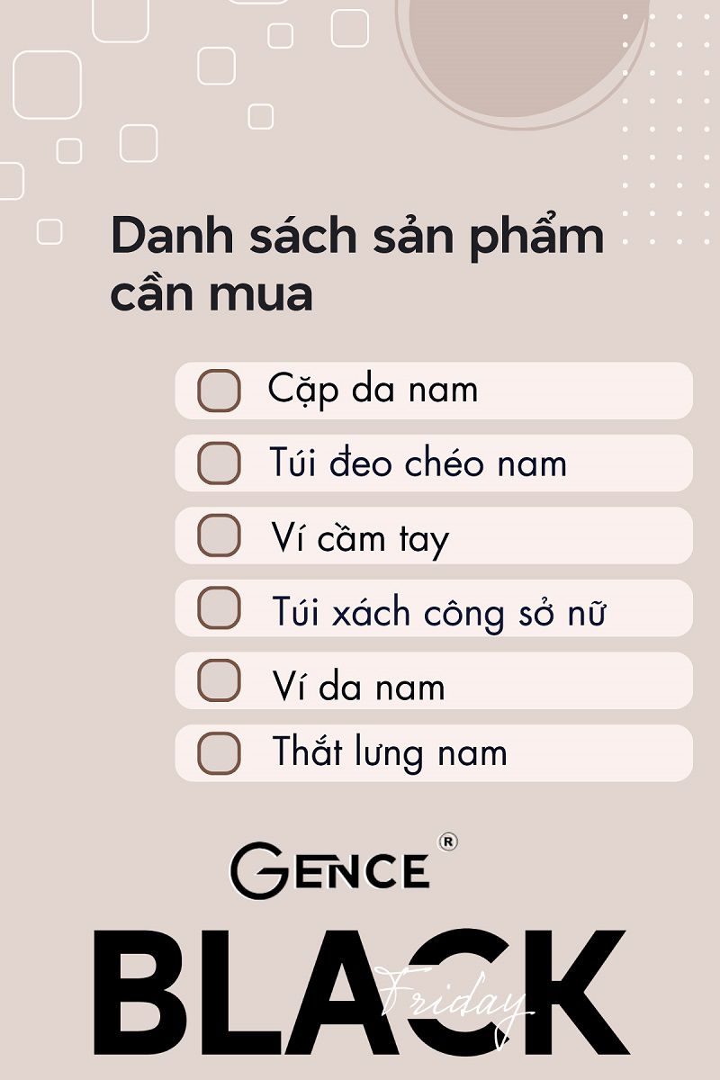Lên danh sách sản phẩm cần mua trước khi săn sale blackfriday
