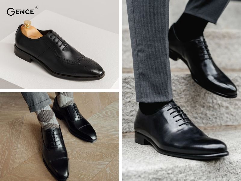 Mẫu giày Oxford nam mũi trơn sang trọng