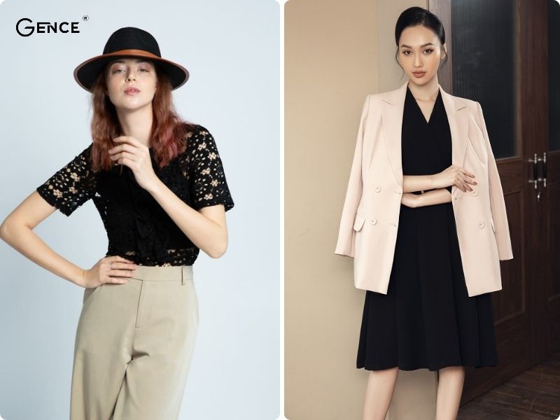 Đa dạng phong cách khi phối đồ màu đen với kem