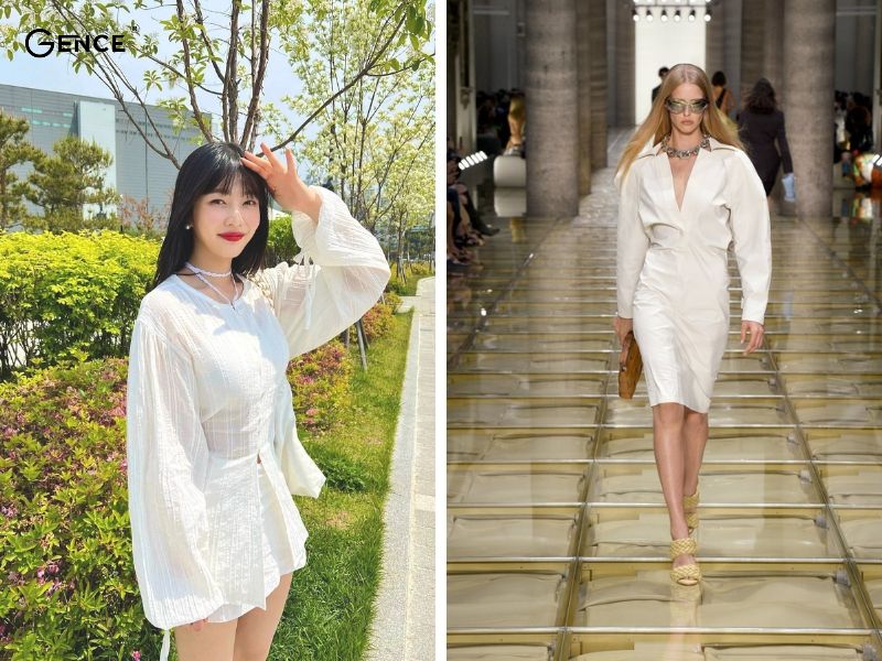 Màu trắng tạo lên sự thanh lịch khi phối đồ