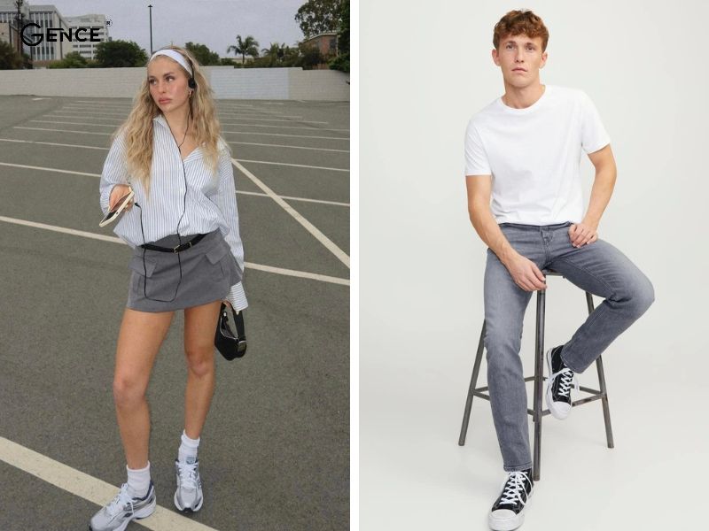 Hiện đại với style Athleisure và màu xám