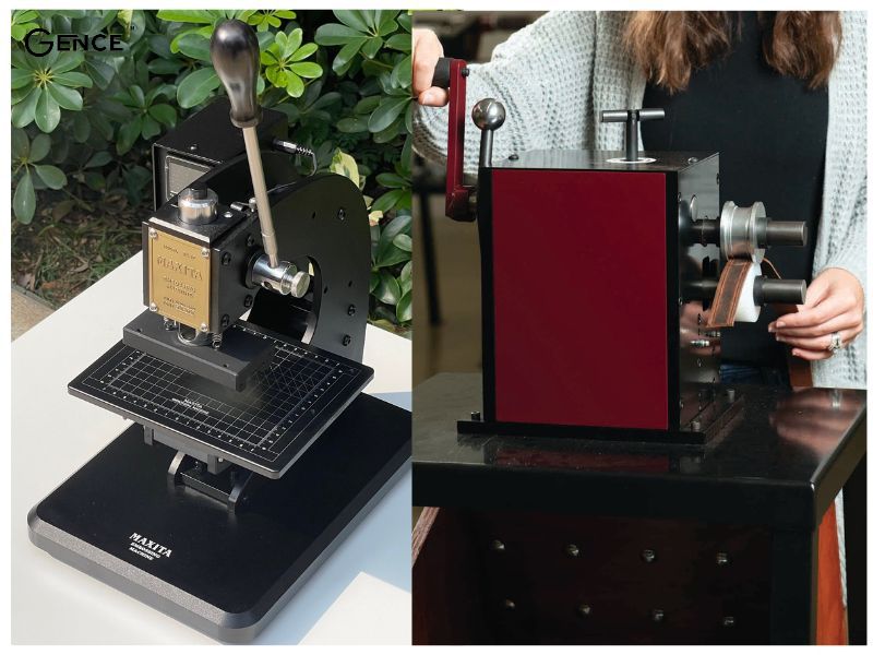 Máy dập vân da trong quy trình tạo ra thành phẩm da Saffiano là gì