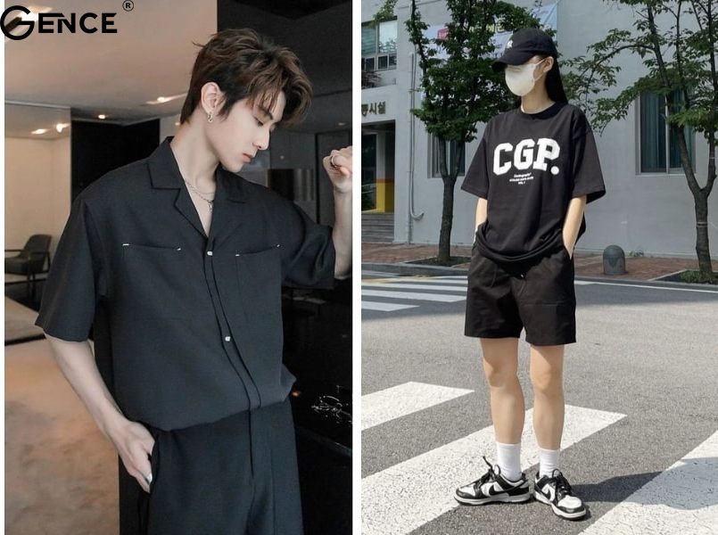 Phối đồ full đen cho người mệnh Mộc