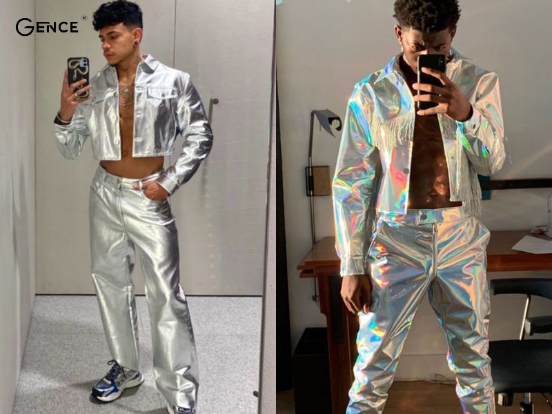 Phối tone sur tone với chất liệu Metallic